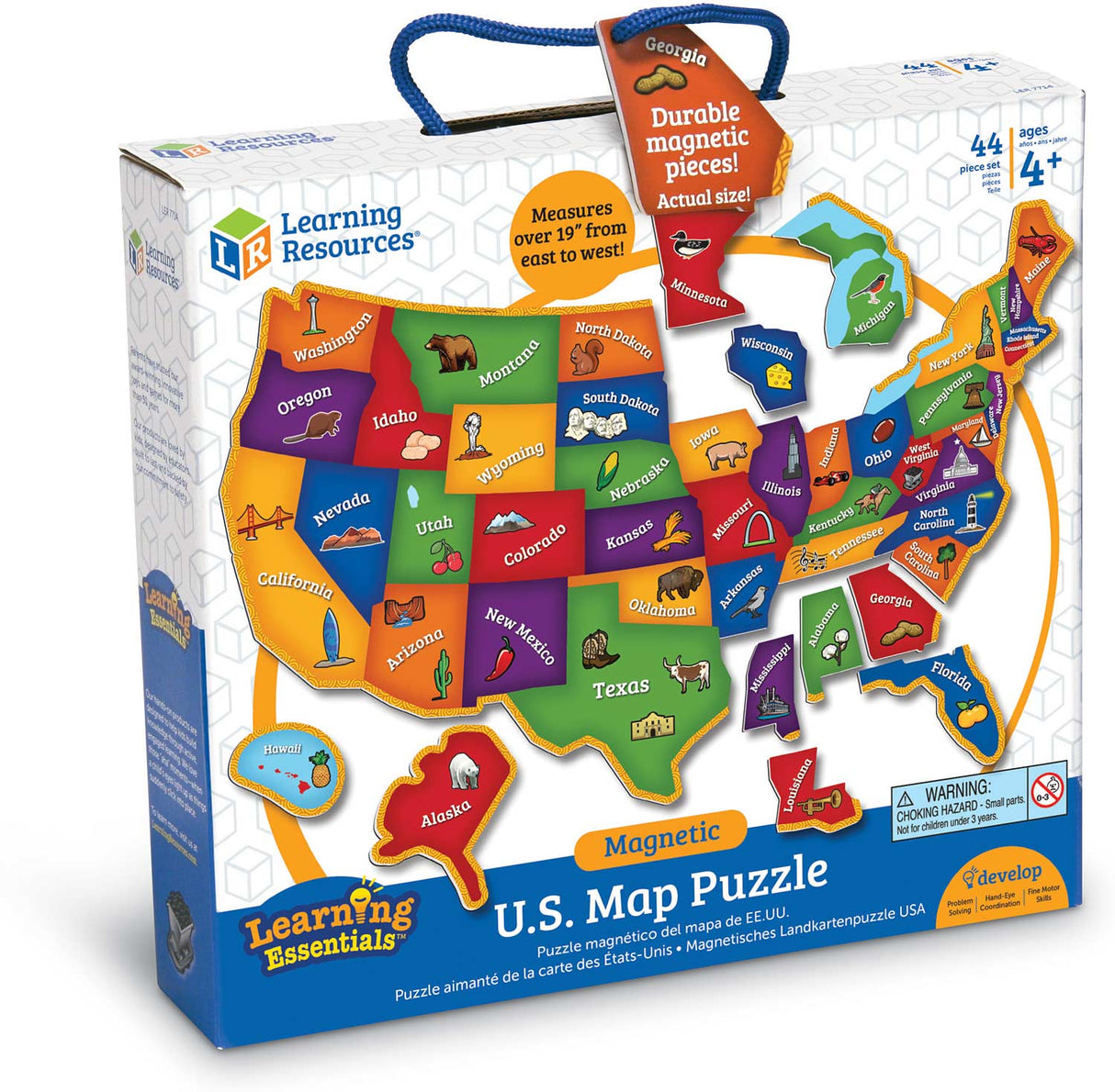 Magnetic U.S. Map Puzzle