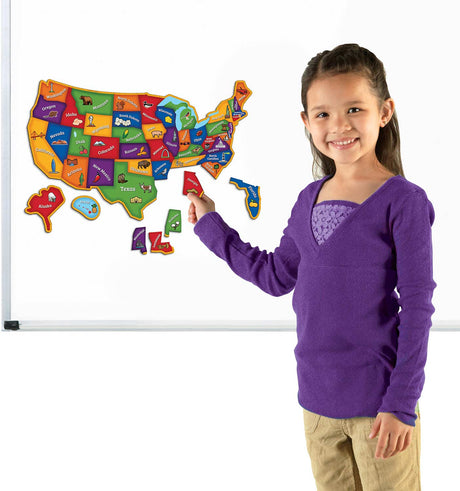 Magnetic U.S. Map Puzzle