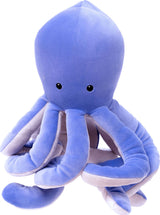 Sourpuss Octopus Velveteen Sea Life Toy Stuffed Animal, 13"