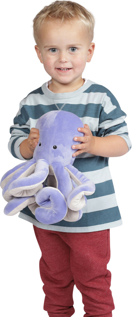 Sourpuss Octopus Velveteen Sea Life Toy Stuffed Animal, 13"