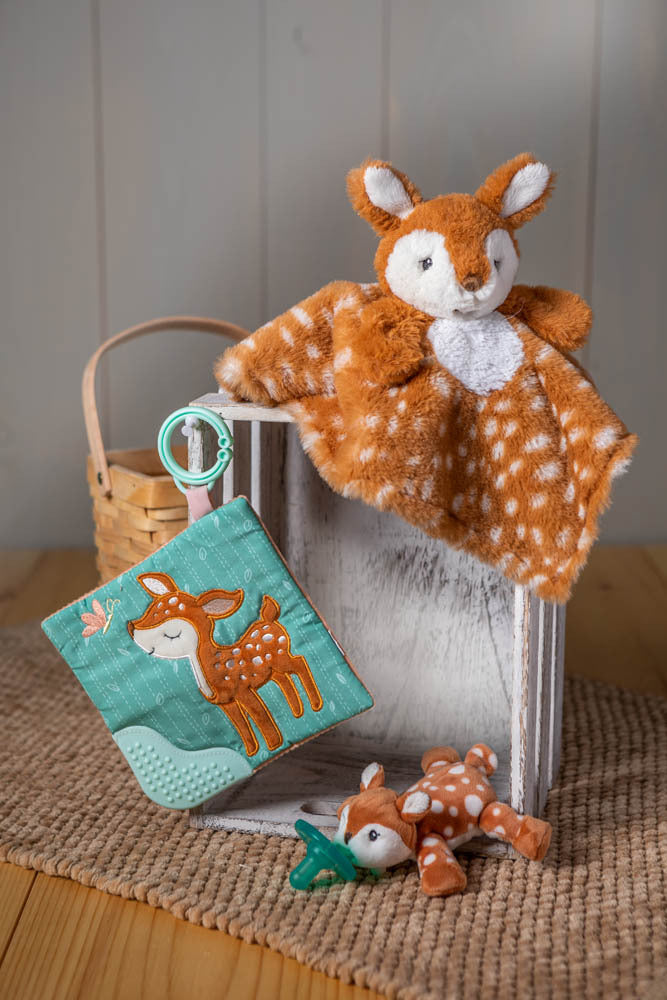 Amber Fawn Crinkle Teether - 6x6"