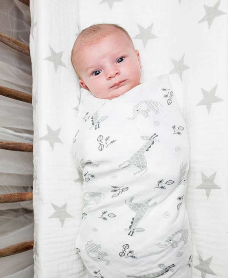 Lulujo Afrique Cotton Swaddle - 47x47"