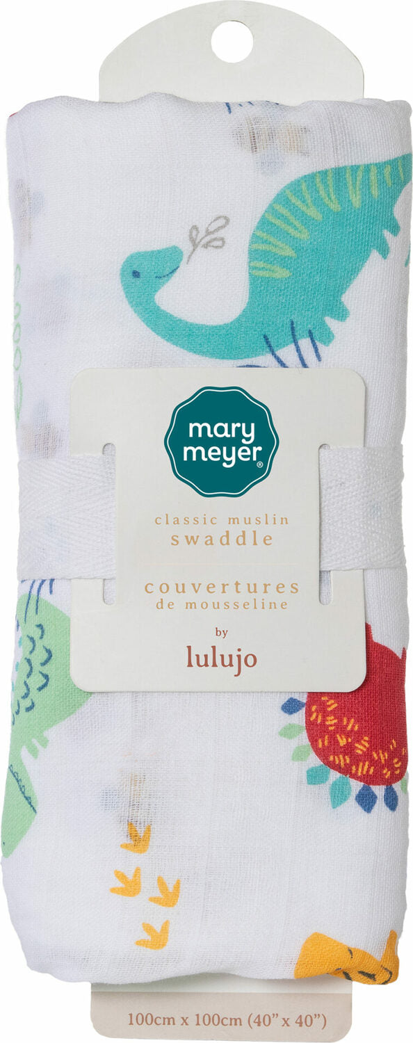 Lulujo x Mary Meyer Cotton Swaddle – Pebblesaurus