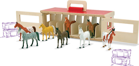 Take-Along Show-Horse Stable Play Set