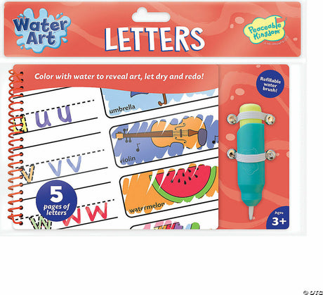 Water Art Book: Letters