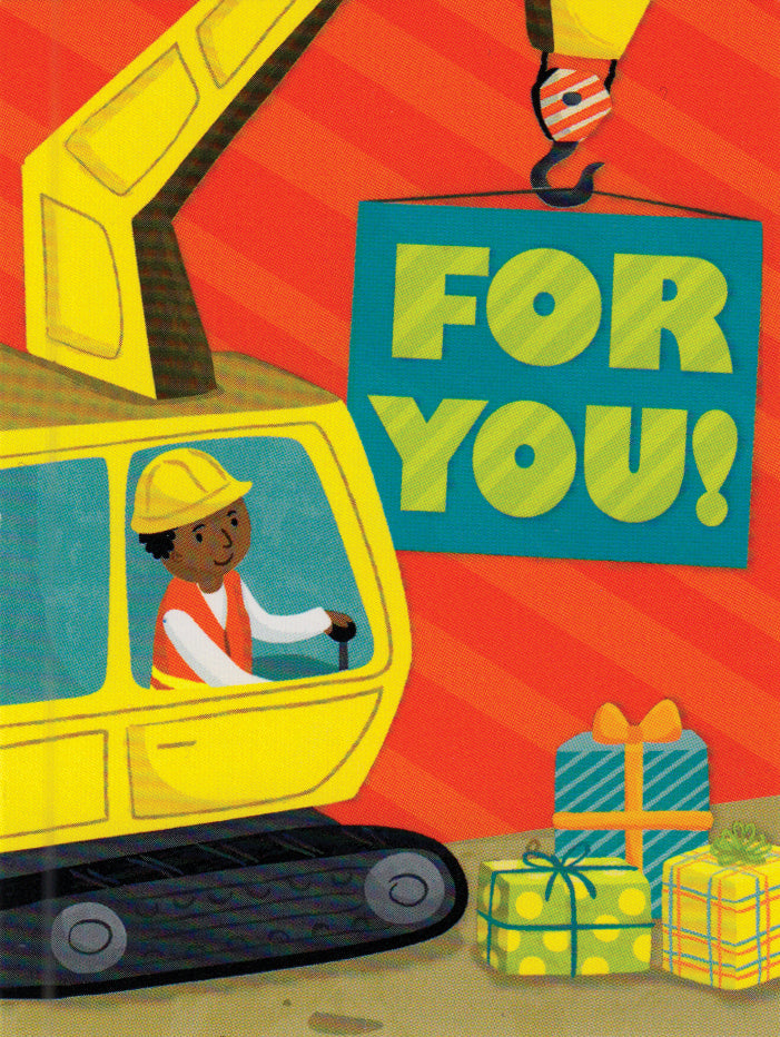 Construction Truck Gift Enclosure Card