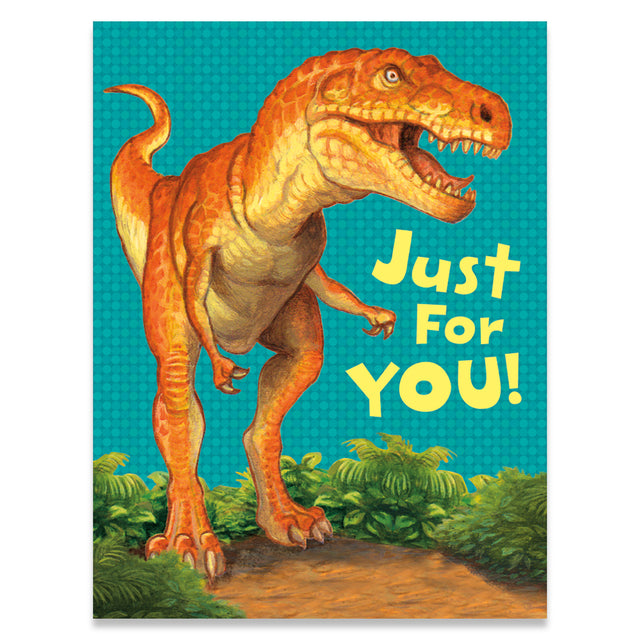 T-Rex Foil Gift Enclosure Card