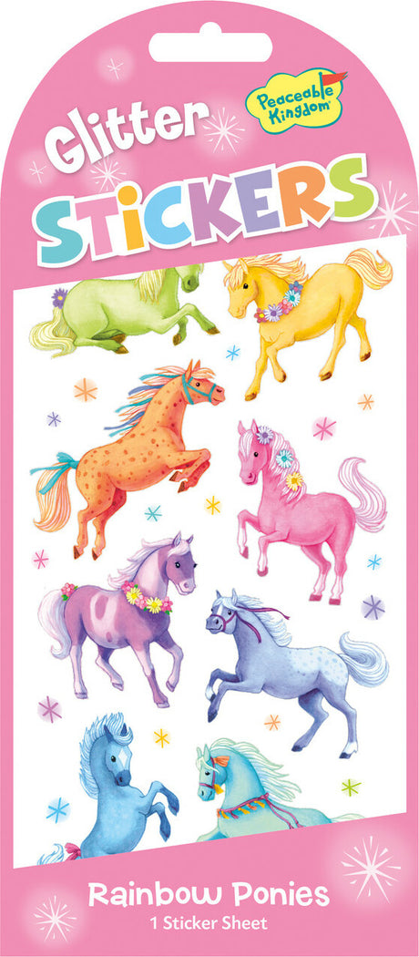 Glitter Ponies Stickers