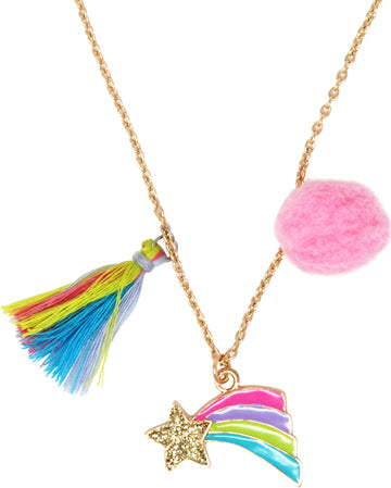 Rainbow starburst necklace