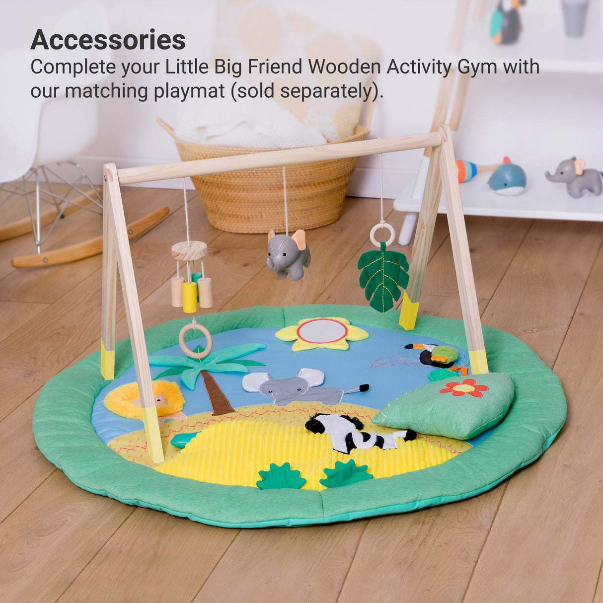 Wooden Activity Arch - Jungle Friends