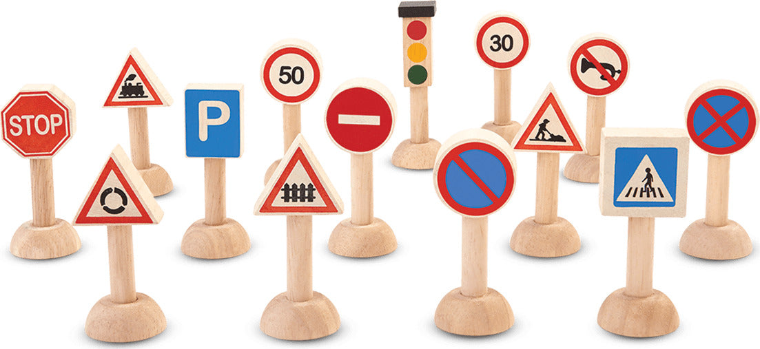 Set Of Traffic Signs & Lights