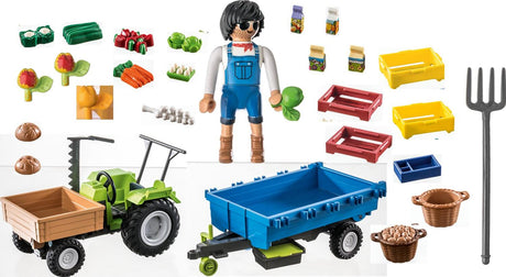 Playmobil Harvester Tractor with Trailer