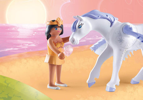 Playmobil Pegasus with Rainbow in the Clouds