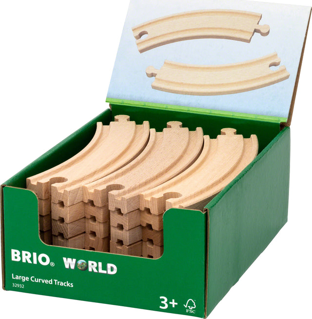 BRIO Large Curved Tracks (sold individually)