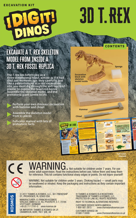 I Dig It! Dinos - 3D T. Rex Excavation Kit