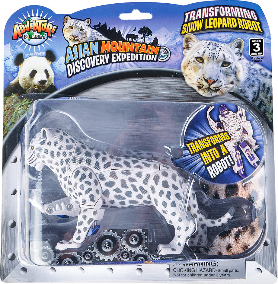 5" Snow Leopard Robot Action Figure