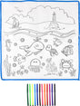 Aquatic Washable Doodle Mat 19.5"