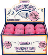 2.5" Rubber Pink High Bounce Ball