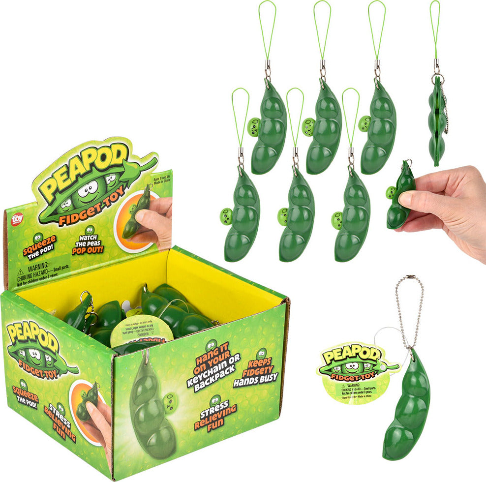 Fidget Peapod Clip On 2.75" (sold individually)