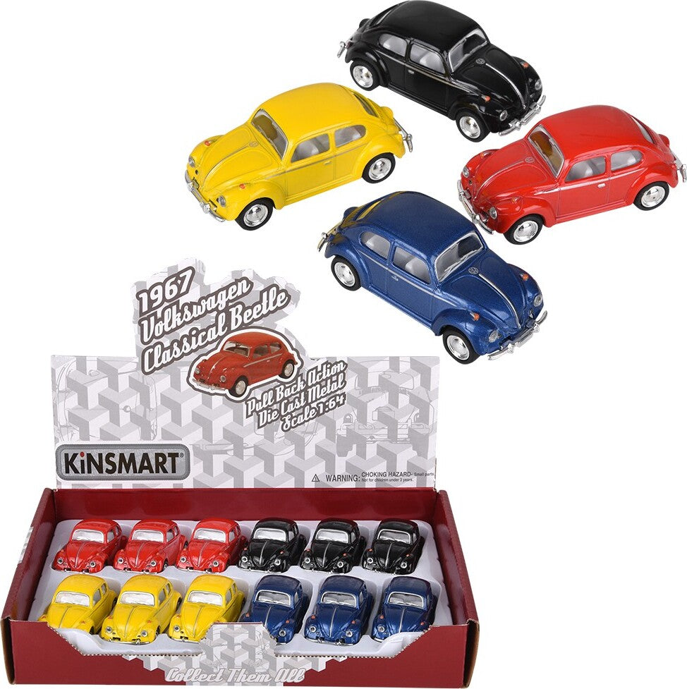 2.5" Diecast Pull Back 1967 VW Classic Teetle