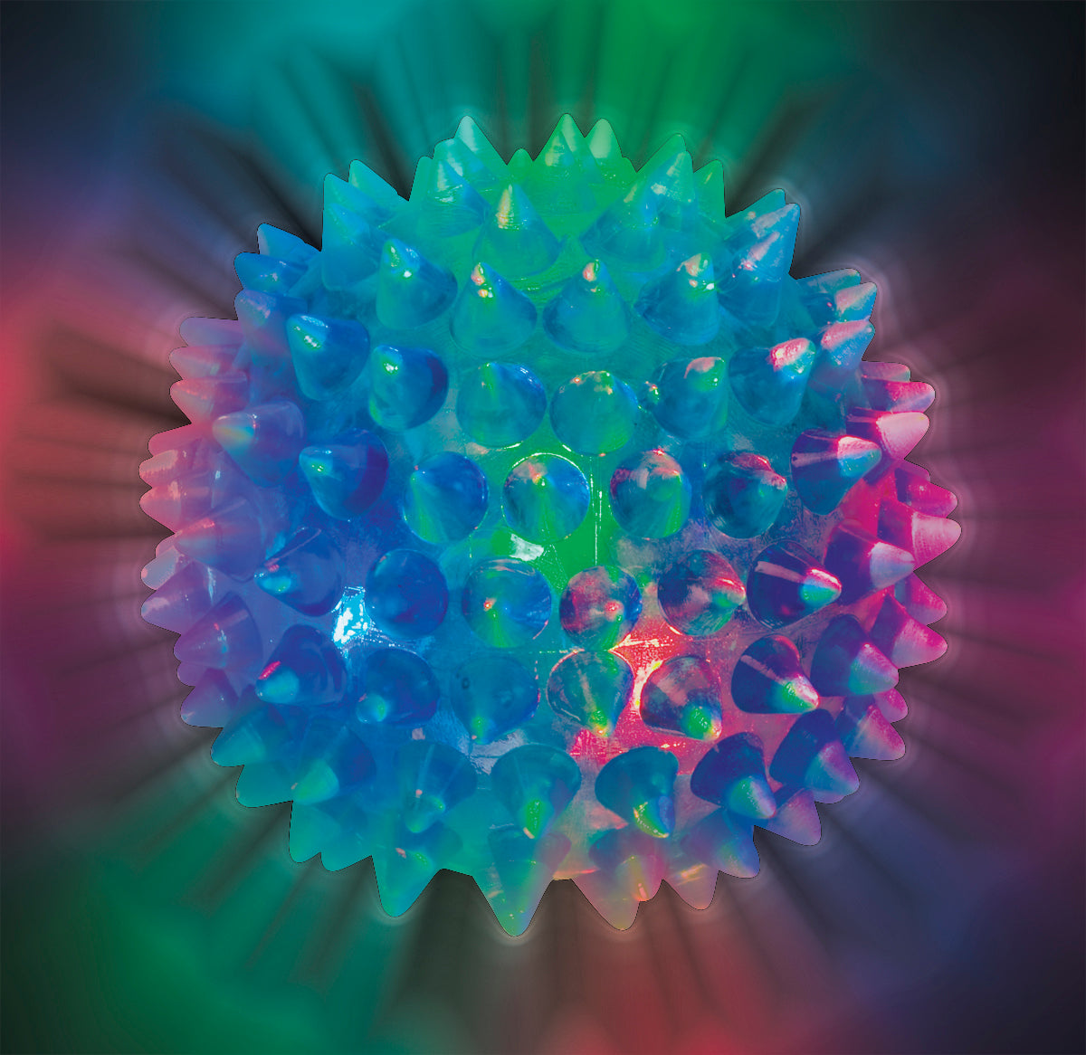 Flashing Spiky Ball (Assorted)