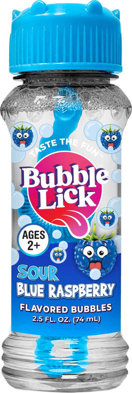 BubbleLick Sour Blue Raspberry Bubbles