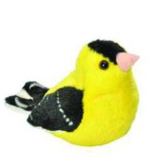 Audubon II American Goldfinch Stuffed Animal - 5"