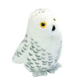 Audubon II Snowy Owl Stuffed Animal with Sound - 5"