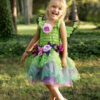 Fairy Blooms Deluxe Dress Green (Size 3-4)