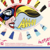 Superheroes Inspired by Lichtenstein Coloring and Rub-On Transfer Kit