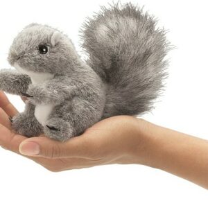 Mini Squirrel, Gray Finger Puppet